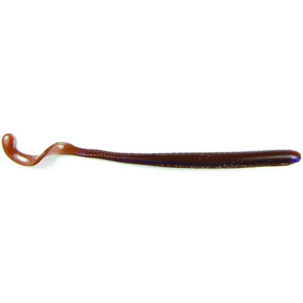 Roboworm CL-A2AR 5.5 in. Curly Tail Worm - Oxblood Light/Red Flake