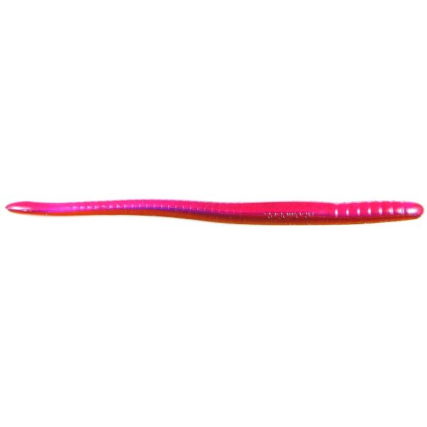 Roboworm Fat Worm - 6 in. - Red Crawler