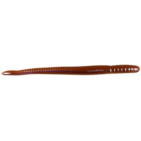 Roboworm Fat Worm - 4.5 in. - Oxblood Light Red Flake