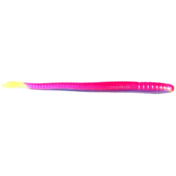 Roboworm Fat Worm - 4.5 in. - Morning Dawn/Red Chartreuse