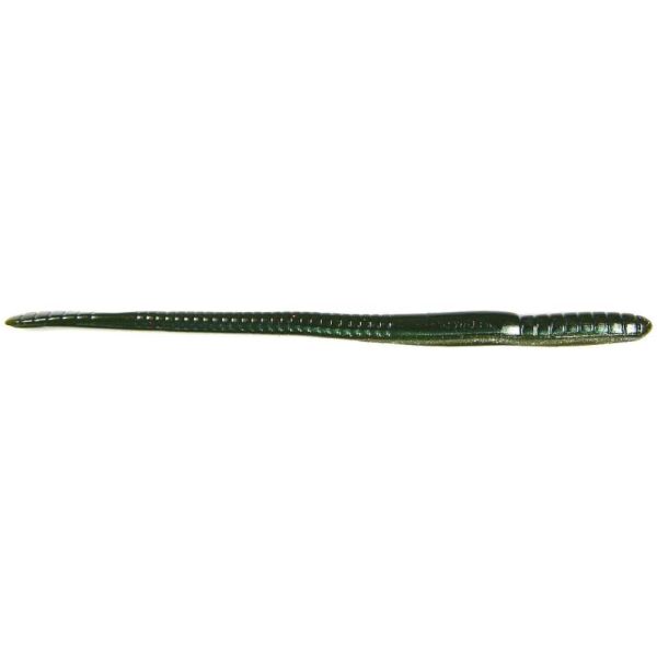 Roboworm Straight Tail - 7 in. - Green Neon Pumpkin