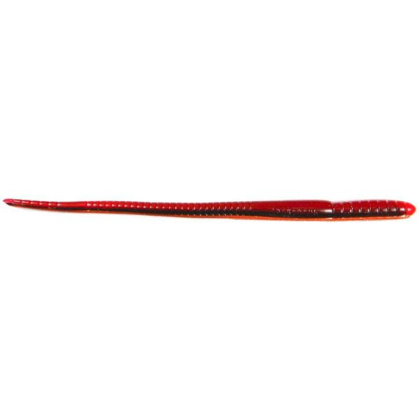 Roboworm Straight Tail - 7 in. - Red Craw