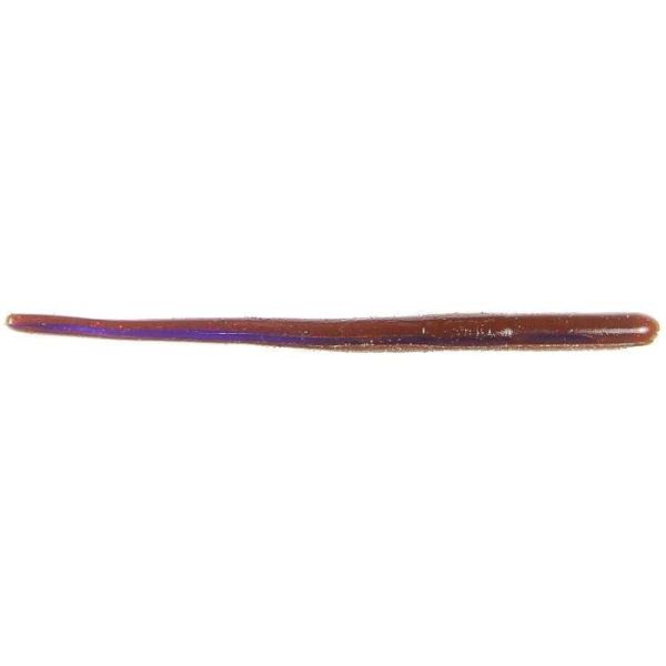 Roboworm Straight Tail - 6 in. - Oxblood Lt w/ Red Flake