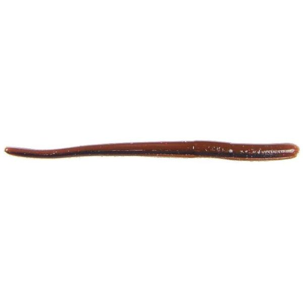 Roboworm Straight Tail - 6 in. - Oxblood Red Flake