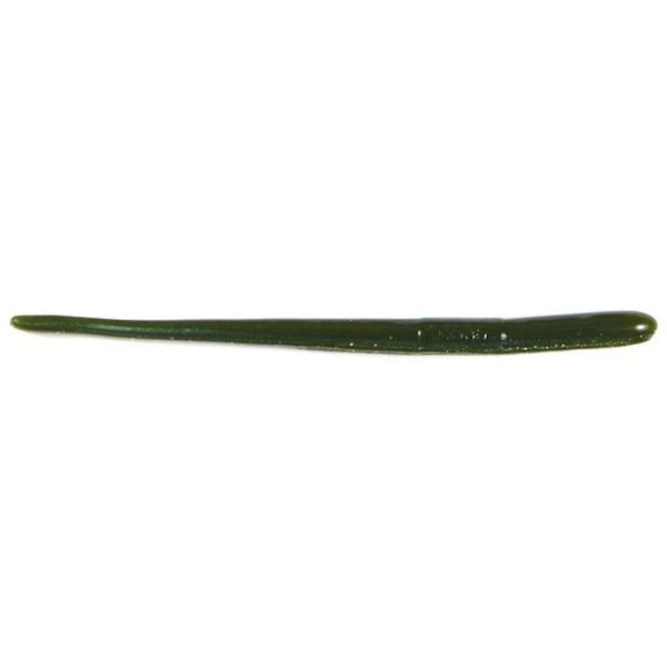 Roboworm Straight Tail - 6 in. - Green Neon Pumpkin