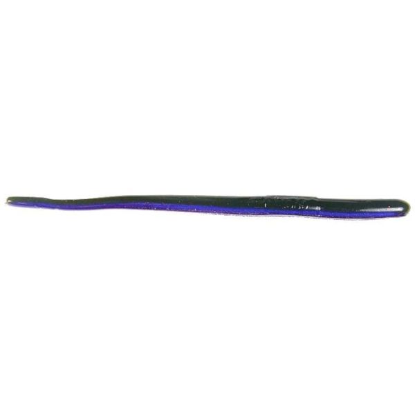 Roboworm Straight Tail - 6 in. - Green Pumpkin Purple