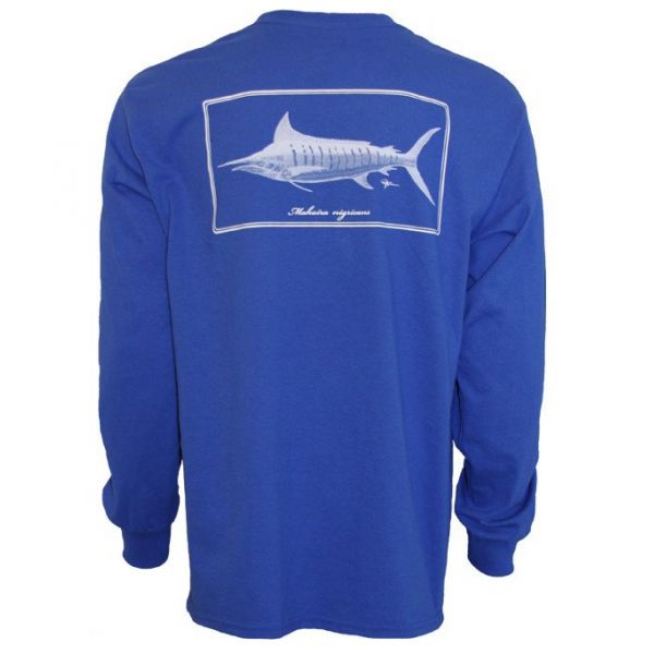 Rogue Offshore Makaira Nigricans Blue Marlin Long Sleeve Shirt - 3XL