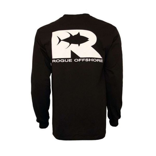 Rogue Offshore Tuna Logo Long Sleeve T-Shirt Black - Size Small