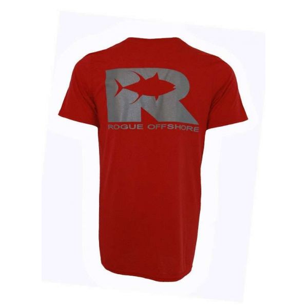 Rogue Offshore Tuna Technical S/S T-Shirt Cardinal/Charcoal - Small