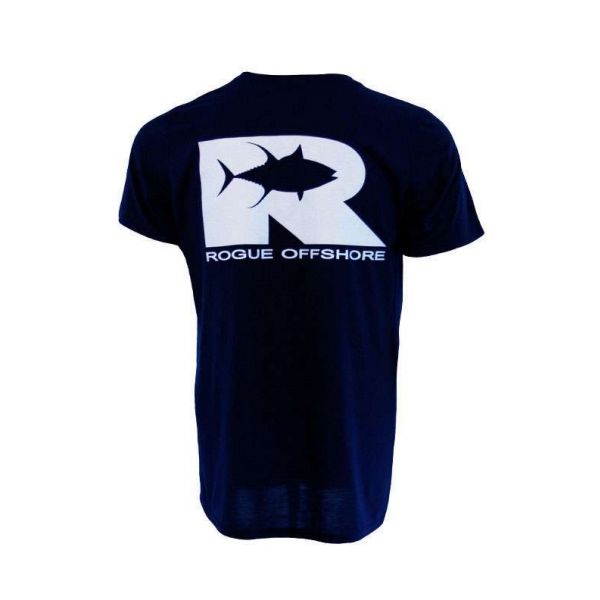 Rogue Offshore Tuna Technical Short Sleeve T-Shirt Navy - Size X-Large