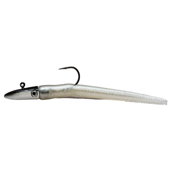 RonZ Original Series Rigged Soft Bait - 4in - 1/4oz - Silver Metallic