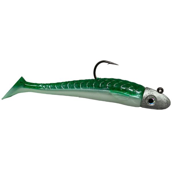 RonZ Z-Fin Original Series Rigged Paddletail - Green Mackerel