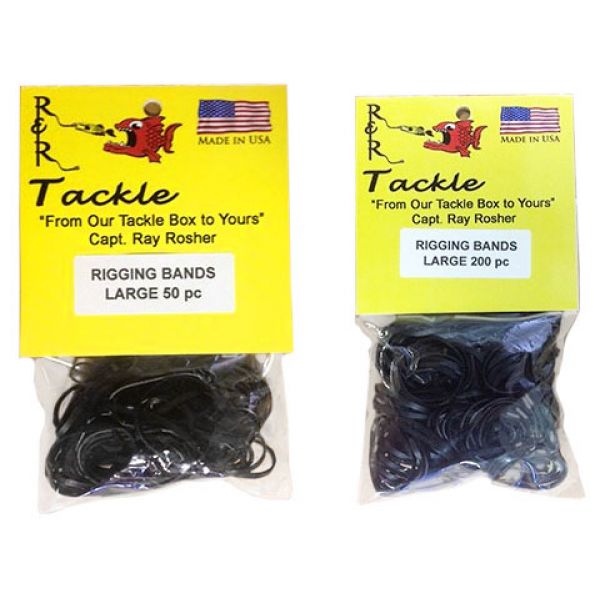 R&R RBL1000 Black Rigging Bands 1000pk Large