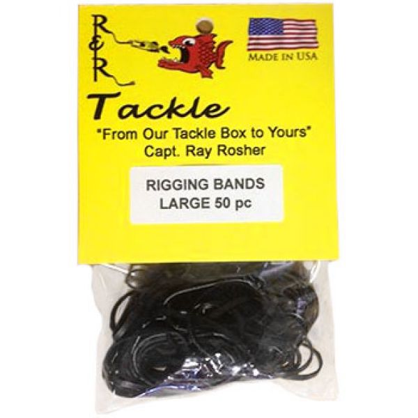 R&R RBL50 Black Rigging Bands 50pk Large