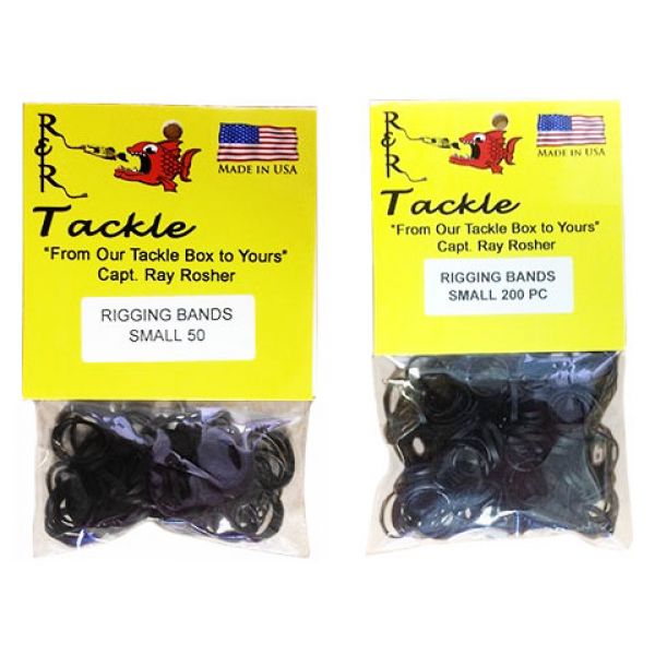 R&R RBS1000 Black Rigging Bands 1000pk Small