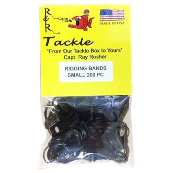 R&R RBS200 Black Rigging Bands 200pk Small