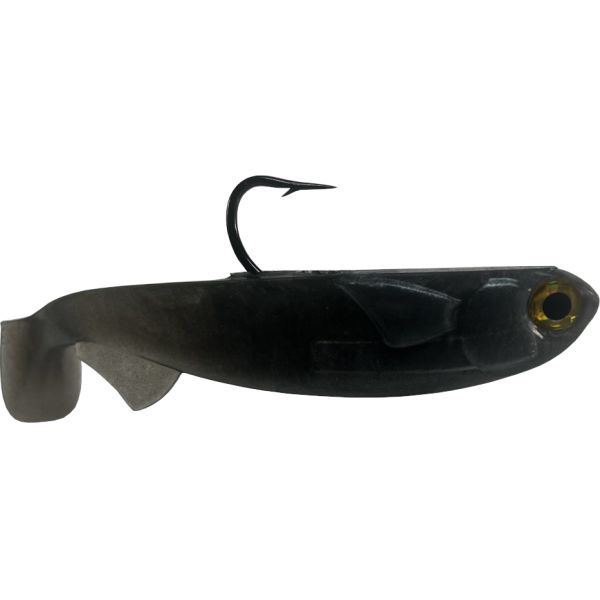 R&R Tackle Line Through Swimbait - 5in - 1.5oz - Dark Silver