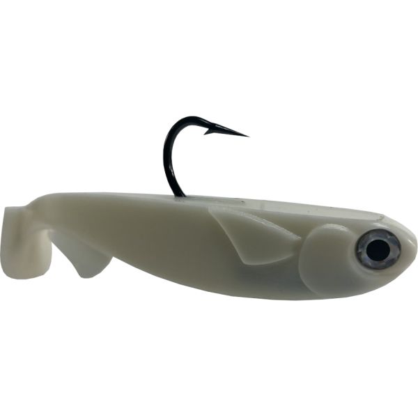 R&R Tackle Line Through Swimbait - 5in - 1.5oz - Pearl White