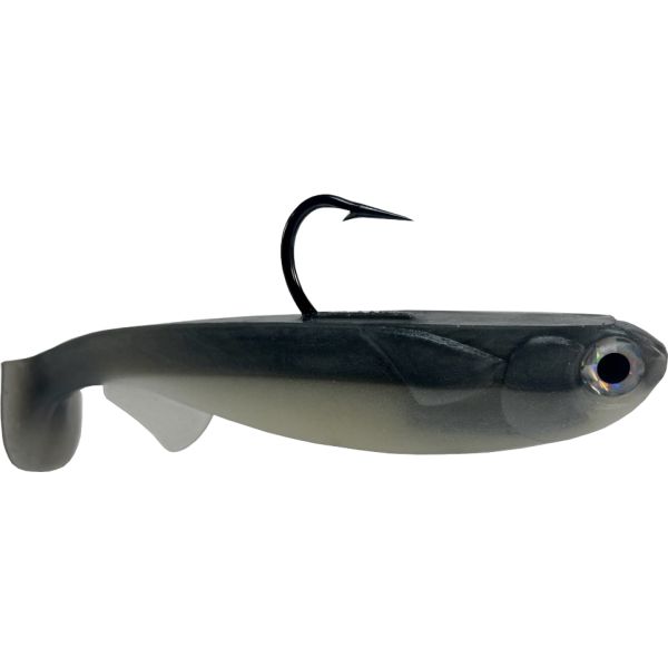 R&R Tackle Line Through Swimbait - 5in - 1.5oz - Silver/Pearl White