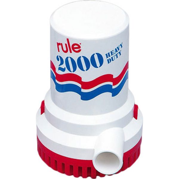 Rule 2000 Non-Automatic 12v Electric Submersible Bilge Pump