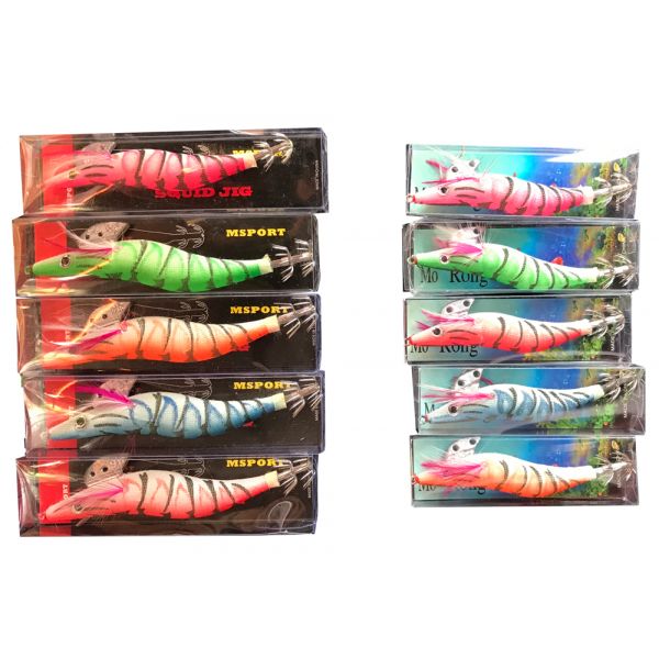 Run Off Lures Glow Tip Squid Jig Variety Pack - Large