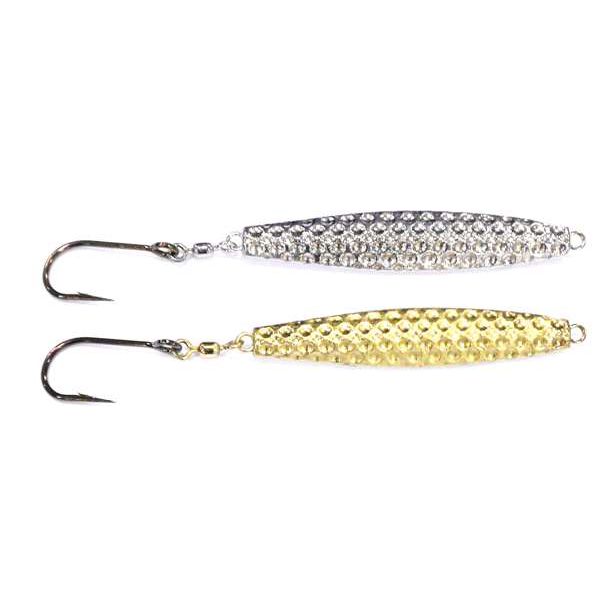 10 Pack 8oz Hammered Diamond Fishing Jigs - Vertical Jigging - No Hooks