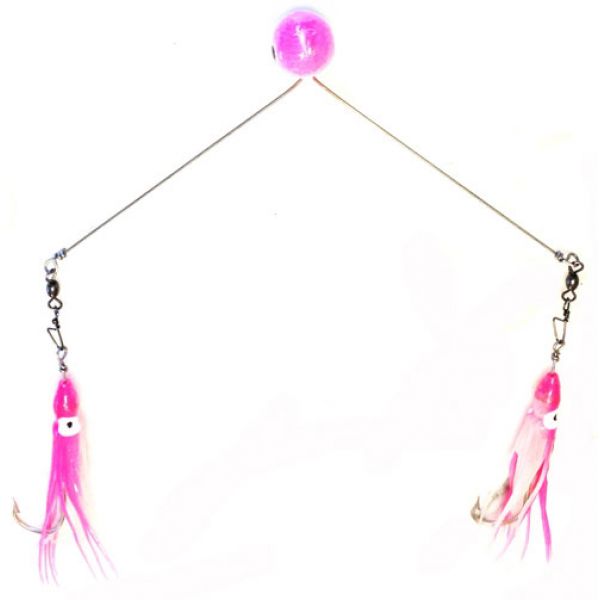 Runoff Lure Spreader Bar 3oz White/Pink