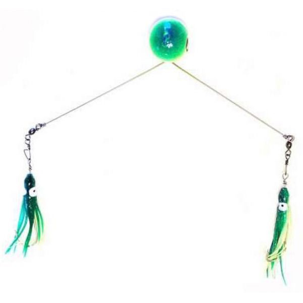 Runoff Lure Spreader Bar 3oz Green/White