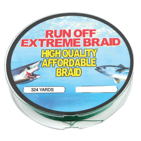 Runoff Lures Extreme Braid Fishing Line 324 Yds - 10 lb Green