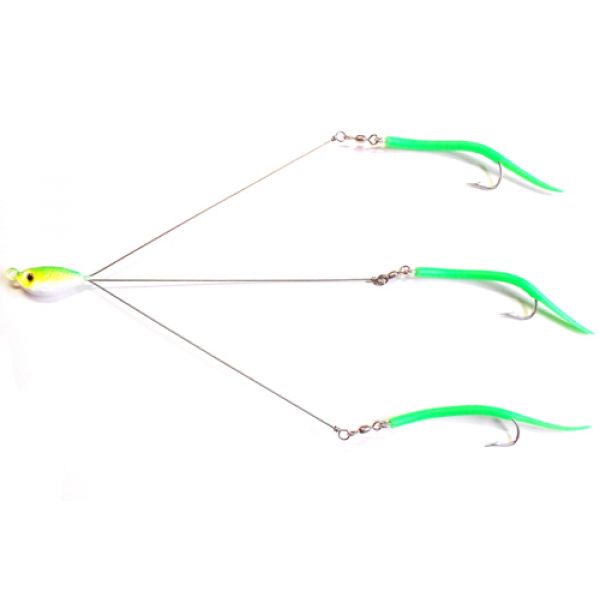 Runoff Triple Threat Lure 4oz Rigged Green