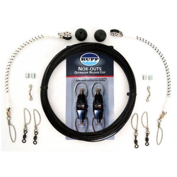 Rupp CA-0025-MO Single Rigging Kit with Nok-Outs, Black Mono