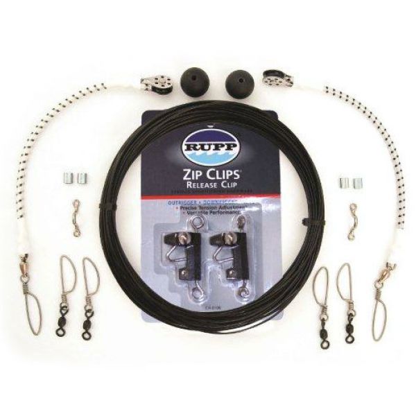 Rupp CA-0109-MO Single Rigging Kit with Zip Clips, Black Mono