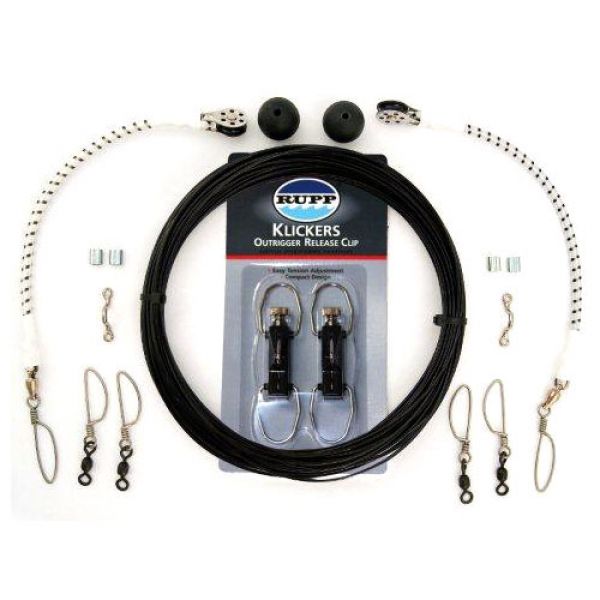 Rupp CA-0110-MO Single Rigging Kit with Klickers, Black Mono