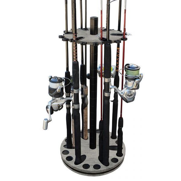 Rush Creek Creations 24 Rod Spinning Storage Floor Racks