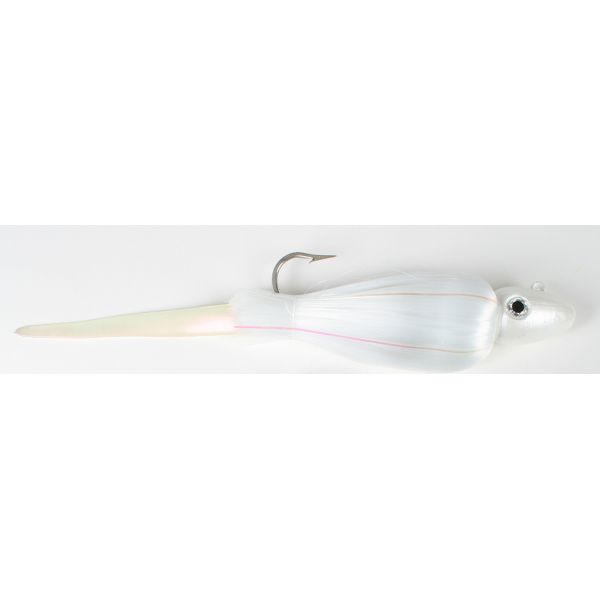 S&S Bucktails Rattling Mojo with Whip It Tail Lure- 16oz Pearl