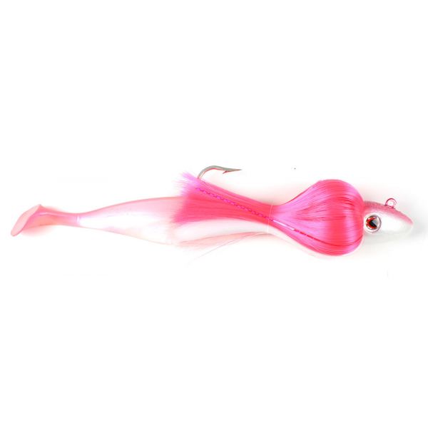 S&S Bucktails Rattling Mojo w/ Shad Lure - 16oz Pink/White