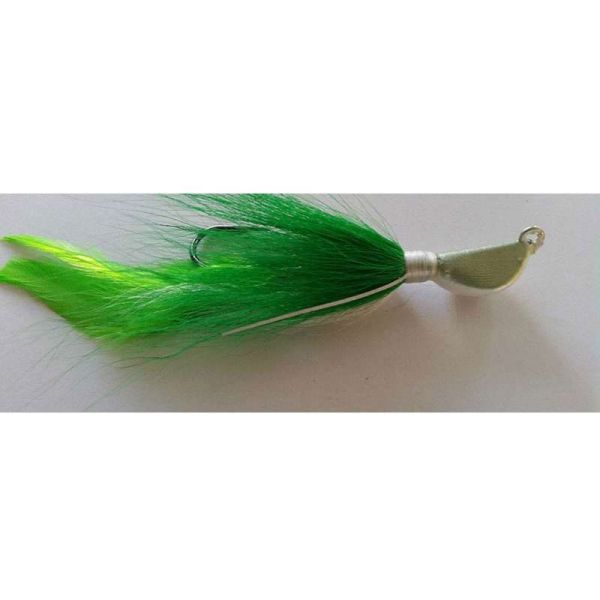 S&S Bucktails RS0034 Rattle and Swing Lure - 3/4oz Glow Chart