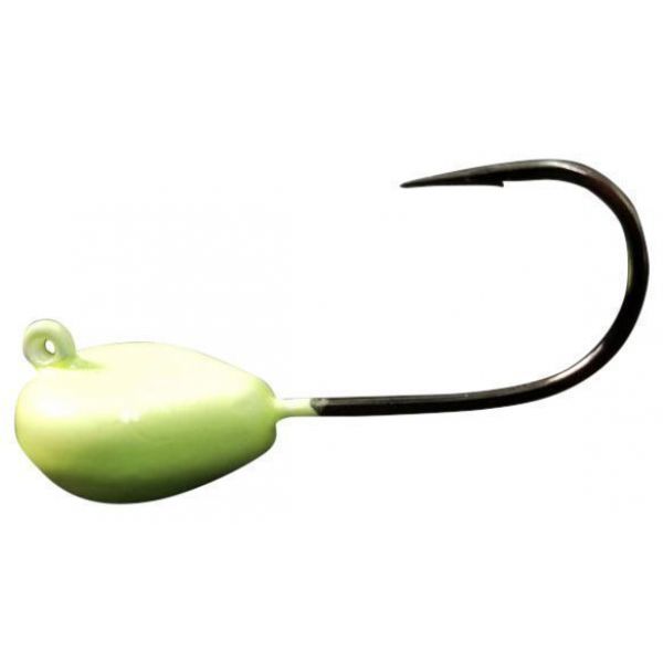 S&S Bucktails White Chin Wreckers - 1-1/2oz - Chartreuse Glow