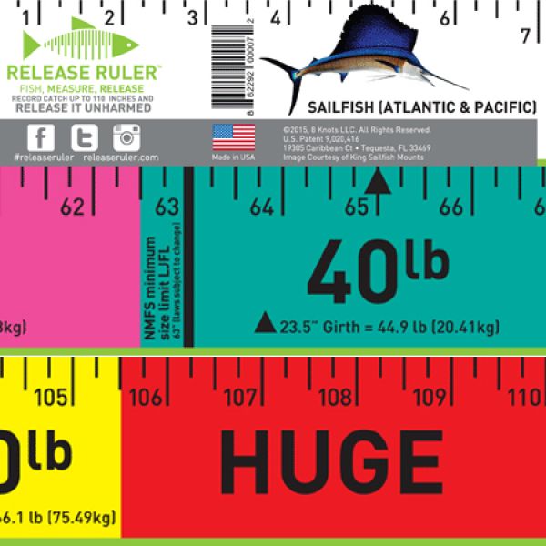 Sailfish Atlantic/Pacific Release Ruler