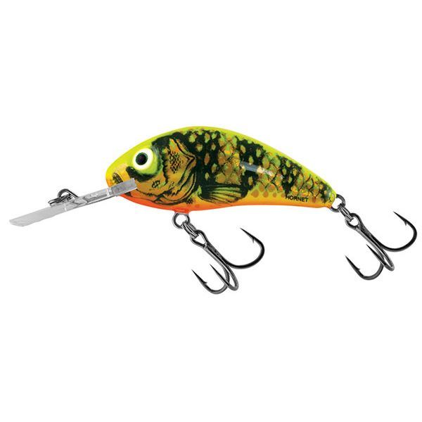 Salmo Rattlin' Hornet 4.5 Floating Crankbait - Gold Fluorescent Perch