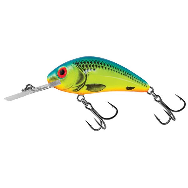 Salmo Rattlin' Hornet 4.5 Floating Crankbait - Chartreuse Blue