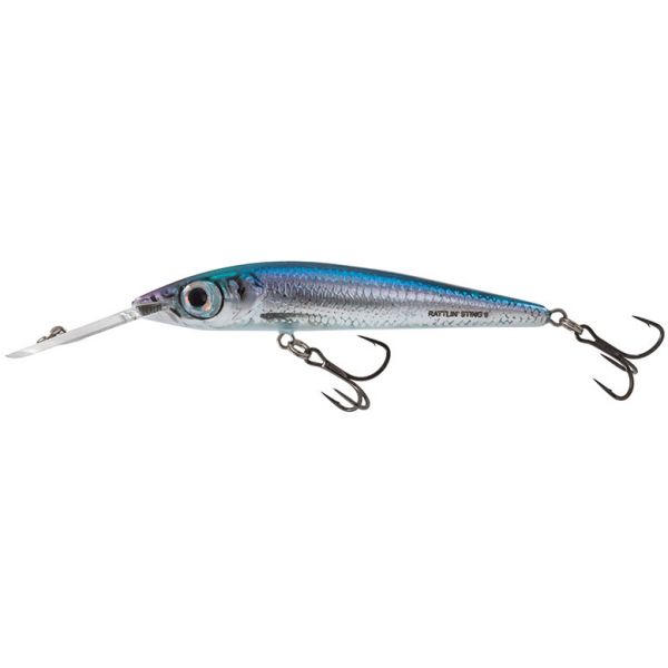 Salmo Rattlin' Sting 9 Deep Runner Jerkbait - Holographic Blue