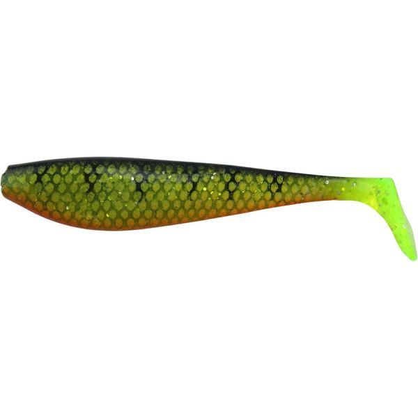 Salmo Walleye Shad 12 Swimbait - Gold Fluorescent Perch UV