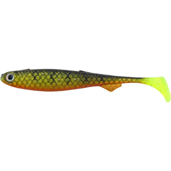 Salmo Slick Shad 11 Swimbait - Gold Fluorescent Perch UV