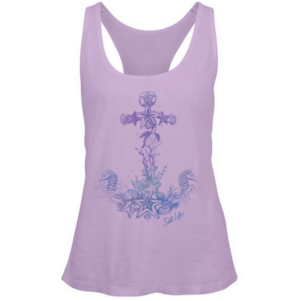 Salt Life Anchored to the Sea Women's Racerback Tank Top