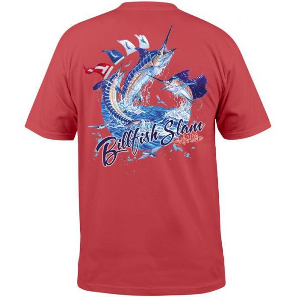 Salt Life Billfish Tournament Short Sleeve T-Shirt - Burnt Coral - XL