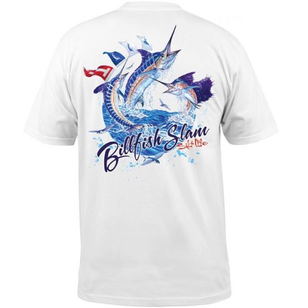 Salt Life Billfish Tournament Short Sleeve T-Shirt - White - 2XL