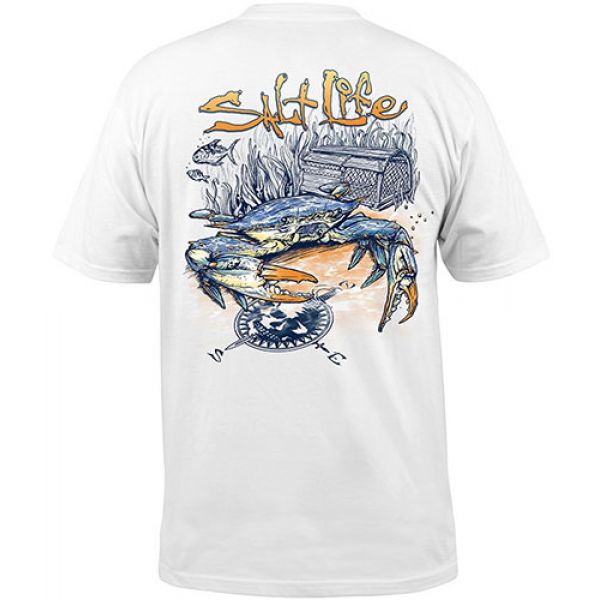 Salt Life Blue Crab SS Pocket Tees