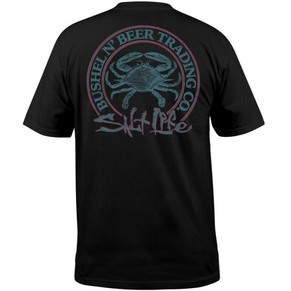 Salt Life Bushels and Beer Short Sleeve T-Shirt - Black 2XL