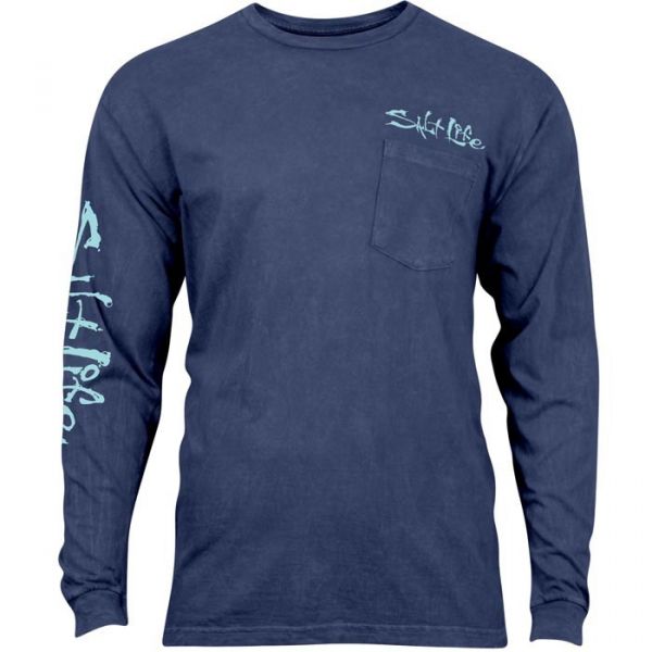 Salt Life Daily Catch Salt Wash Long Sleeve T-Shirt 2XL